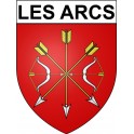 Les Arcs Sticker wappen, gelsenkirchen, augsburg, klebender aufkleber