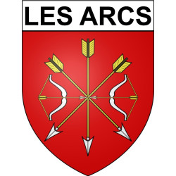 Stickers coat of arms Les Arcs adhesive sticker