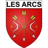 Les Arcs 83 ville Stickers blason autocollant adhésif