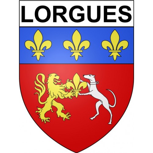 Adesivi stemma Lorgues adesivo