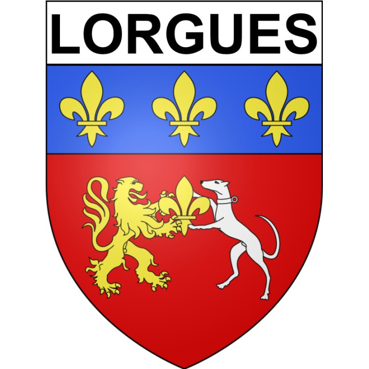 Stickers coat of arms Lorgues adhesive sticker
