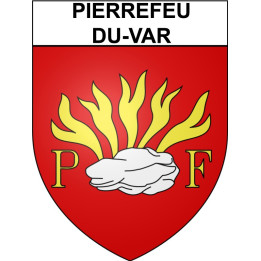 Stickers coat of arms Pierrefeu-du-Var adhesive sticker