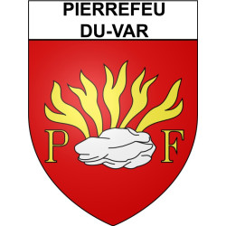Stickers coat of arms Pierrefeu-du-Var adhesive sticker