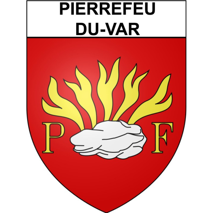 Pierrefeu-du-Var Sticker wappen, gelsenkirchen, augsburg, klebender aufkleber