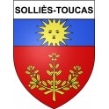 Stickers coat of arms Solliès-Toucas adhesive sticker