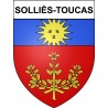 Stickers coat of arms Solliès-Toucas adhesive sticker