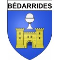 Bédarrides Sticker wappen, gelsenkirchen, augsburg, klebender aufkleber