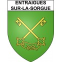 Entraigues-sur-la-Sorgue 84 ville Stickers blason autocollant adhésif