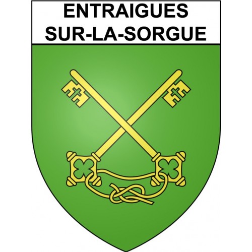 Entraigues-sur-la-Sorgue 84 ville Stickers blason autocollant adhésif