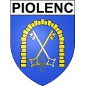 Stickers coat of arms Piolenc adhesive sticker