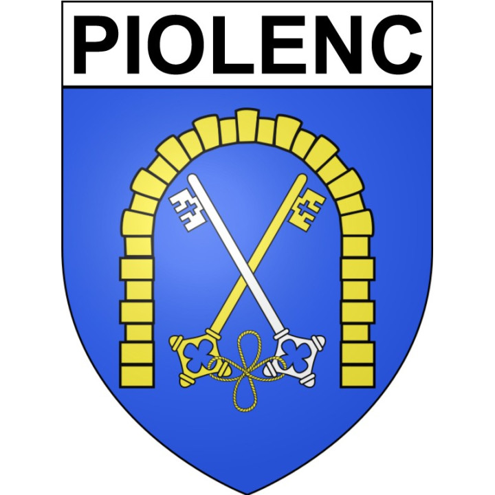 Stickers coat of arms Piolenc adhesive sticker