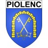 Piolenc 84 ville Stickers blason autocollant adhésif