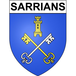 Sarrians Sticker wappen, gelsenkirchen, augsburg, klebender aufkleber
