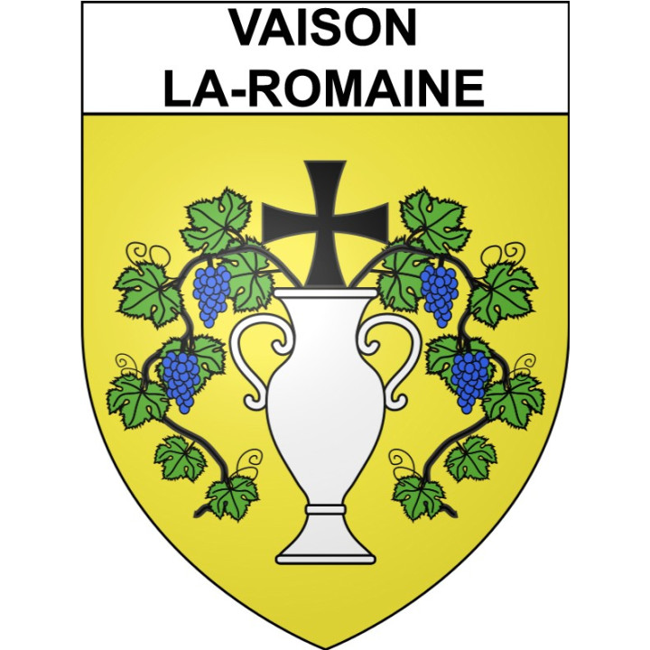 Vaison-la-Romaine 84 ville Stickers blason autocollant adhésif