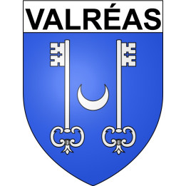 Valréas 84 ville Stickers blason autocollant adhésif