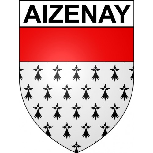 Aizenay 85 ville Stickers blason autocollant adhésif
