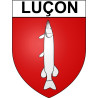 Pegatinas escudo de armas de Luçon adhesivo de la etiqueta engomada