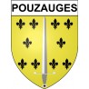 Pouzauges 85 ville Stickers blason autocollant adhésif