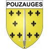 Stickers coat of arms Pouzauges adhesive sticker