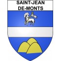 Pegatinas escudo de armas de Saint-Jean-de-Monts adhesivo de la etiqueta engomada