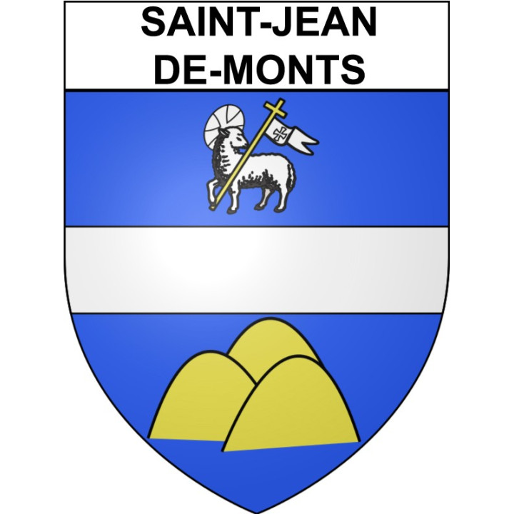 Saint-Jean-de-Monts 85 ville Stickers blason autocollant adhésif