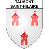 Pegatinas escudo de armas de Talmont-Saint-Hilaire adhesivo de la etiqueta engomada