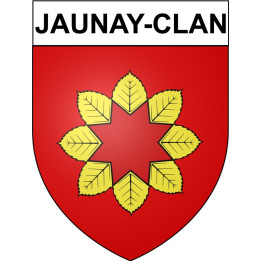 Jaunay-Clan 86 ville Stickers blason autocollant adhésif