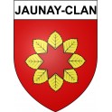 Pegatinas escudo de armas de Jaunay-Clan adhesivo de la etiqueta engomada