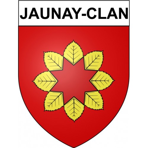 Jaunay-Clan 86 ville Stickers blason autocollant adhésif