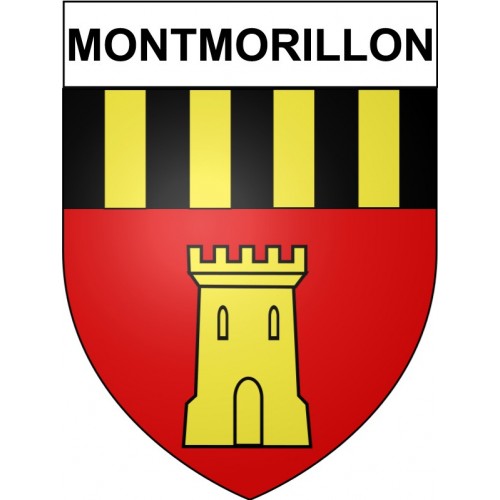 Stickers coat of arms Montmorillon adhesive sticker