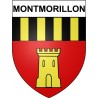 Stickers coat of arms Montmorillon adhesive sticker