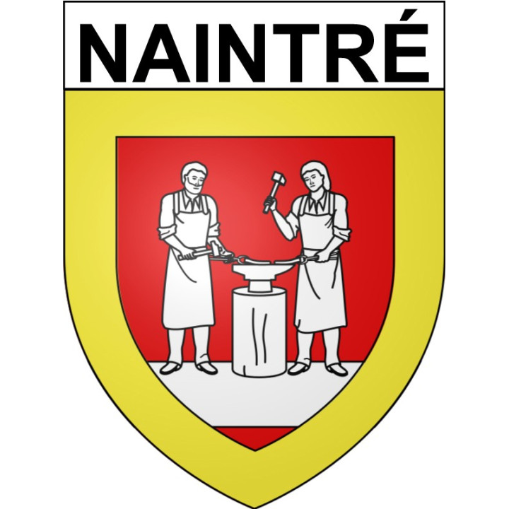 Naintré Sticker wappen, gelsenkirchen, augsburg, klebender aufkleber