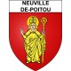 Neuville-de-Poitou 86 ville Stickers blason autocollant adhésif