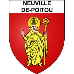 Stickers coat of arms Neuville-de-Poitou adhesive sticker