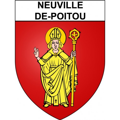 Adesivi stemma Neuville-de-Poitou adesivo