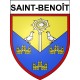 Pegatinas escudo de armas de Saint-Benoît adhesivo de la etiqueta engomada