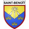 Saint-Benoît Sticker wappen, gelsenkirchen, augsburg, klebender aufkleber