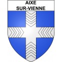 Stickers coat of arms Aixe-sur-Vienne adhesive sticker
