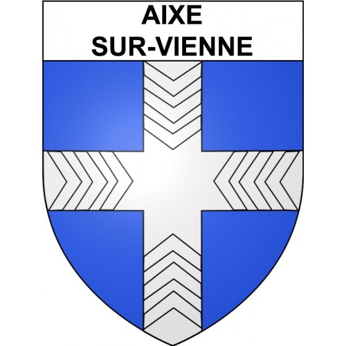 Aixe-sur-Vienne 87 ville Stickers blason autocollant adhésif