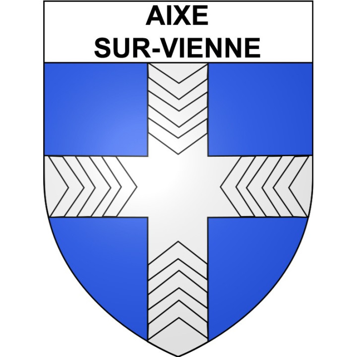 Aixe-sur-Vienne 87 ville Stickers blason autocollant adhésif