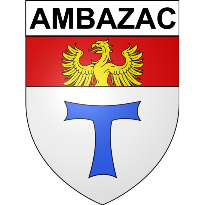Stickers coat of arms Ambazac adhesive sticker
