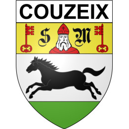 Couzeix Sticker wappen, gelsenkirchen, augsburg, klebender aufkleber
