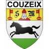 Couzeix 87 ville Stickers blason autocollant adhésif