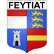 Pegatinas escudo de armas de Feytiat adhesivo de la etiqueta engomada