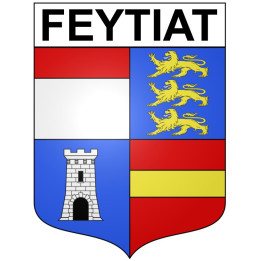 Feytiat 87 ville Stickers blason autocollant adhésif