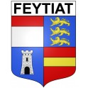 Pegatinas escudo de armas de Feytiat adhesivo de la etiqueta engomada