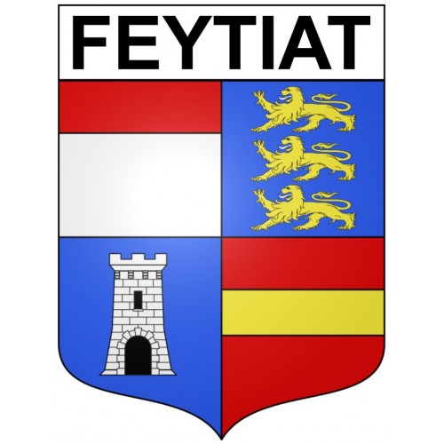 Stickers coat of arms Feytiat adhesive sticker