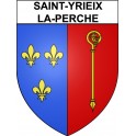 Pegatinas escudo de armas de Saint-Yrieix-la-Perche adhesivo de la etiqueta engomada