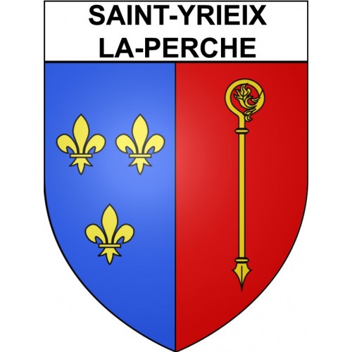 Saint-Yrieix-la-Perche 87 ville Stickers blason autocollant adhésif