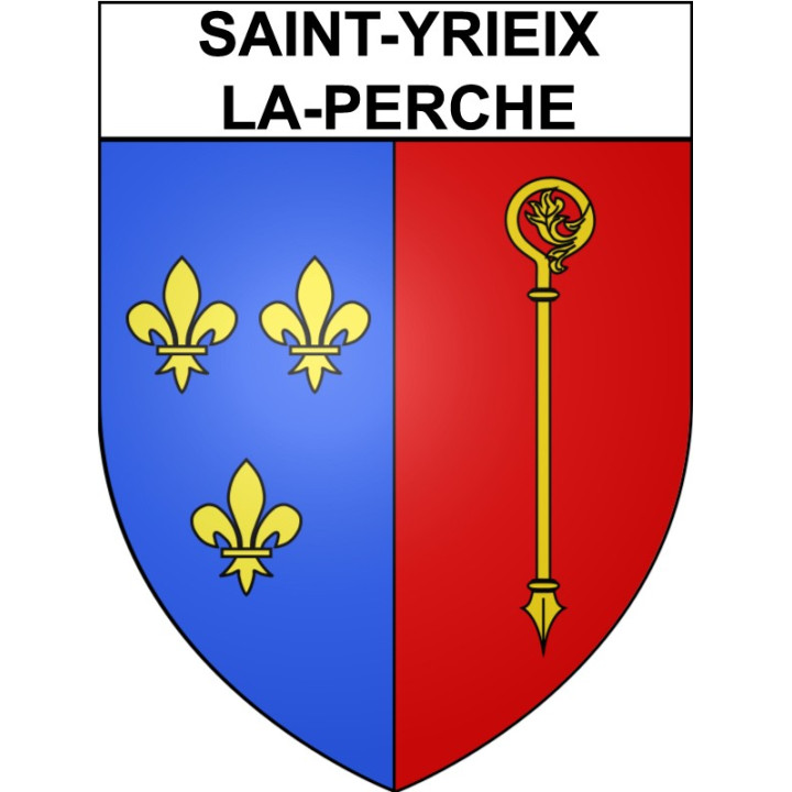 Saint-Yrieix-la-Perche 87 ville Stickers blason autocollant adhésif